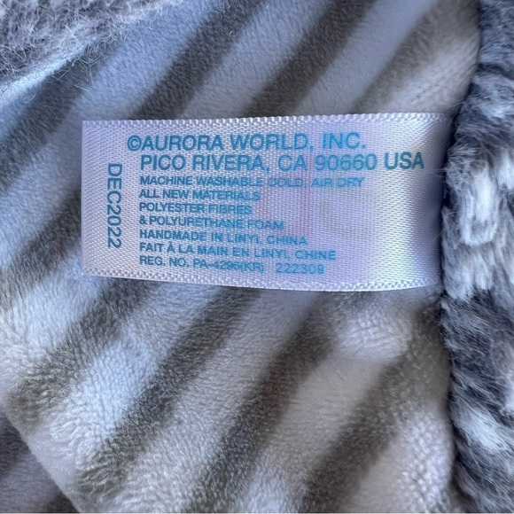 Aurora Ebba Cuddlers Lovster Rocky Raccoon Plush Lovie Security Blanket 16” Soft - Picture 7 of 7